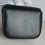 Celine Mini Triomphe Black Shiny Calf Leather with Gold Hardware #GUUYK-1 - Image 5