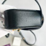 Celine Mini Triomphe Black Shiny Calf Leather with Gold Hardware #GUUYK-1 - Image 7