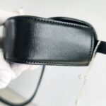 Celine Mini Triomphe Black Shiny Calf Leather with Gold Hardware #GUUYK-1 - Image 8
