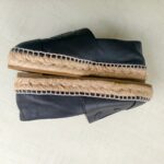 Chanel Espadrilles Size 36C Black Lambskin #GUUKR-1 - Image 5