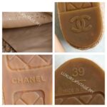 Chanel Espadrilles Size 39C Beige/Black Lambskin #GUUSU-1 - Image 9