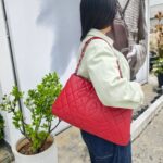 Chanel Expandable Zip Tote Bag Red Grained Calfskin with Silver Hardware #RTKS-2 - Image 29