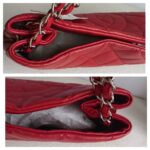 Chanel Expandable Zip Tote Bag Red Grained Calfskin with Silver Hardware #RTKS-2 - Image 11