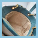Chanel GST Blue Grained Calfskin with Gold Hardware #GUURS-1 - Image 34