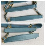 Chanel GST Blue Grained Calfskin with Gold Hardware #GUURS-1 - Image 18