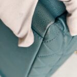 Chanel GST Blue Grained Calfskin with Gold Hardware #GUURS-1 - Image 13