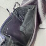 Chanel Halfmoon Flap Bag WOC Wallet On Chain Purple Grained Calfskin with Silver Hardware #RRUU-3 - Image 21