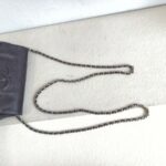 Chanel Halfmoon Flap Bag WOC Wallet On Chain Purple Grained Calfskin with Silver Hardware #RRUU-3 - Image 15