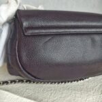 Chanel Halfmoon Flap Bag WOC Wallet On Chain Purple Grained Calfskin with Silver Hardware #RRUU-3 - Image 5