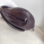 Chanel Halfmoon Flap Bag WOC Wallet On Chain Purple Grained Calfskin with Silver Hardware #RRUU-3 - Image 13