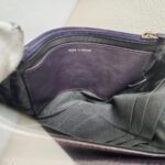 Chanel Halfmoon Flap Bag WOC Wallet On Chain Purple Grained Calfskin with Silver Hardware #RRUU-3 - Image 22