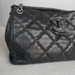 Chanel Hampton CC Black Lambskin with Silver Hardware #GUURR-8 - Image 5