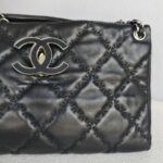Chanel Hampton CC Black Lambskin with Silver Hardware #GUURR-8 - Image 6