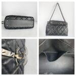 Chanel Hampton CC Black Lambskin with Silver Hardware #GUURR-8 - Image 2