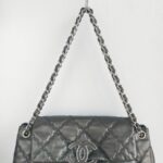 Chanel Hampton CC Black Lambskin with Silver Hardware #GUURR-8 - Image 19