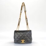 Chanel On And On Chain Flap Black Lambskin with Gold Hardware #GUUYR-2