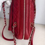 Chanel Paradoxal Camera Case Bag Red Grained Calfskin with Silver Hardware #RRLU-1 - Image 10