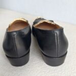 Chanel Paris-Dallas Loafers Black Leather with Gold Hardware Size 40C #GUUTR-1 - Image 9