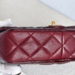 Chanel Paris-Salzburg CC Eyelet Red Patent Leather/Goatskin with Antique Gold Hardware #GUUYR-4 - Image 13