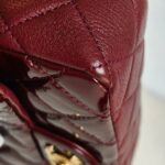 Chanel Paris-Salzburg CC Eyelet Red Patent Leather/Goatskin with Antique Gold Hardware #GUUYR-4 - Image 17