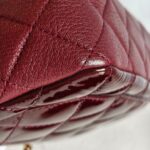Chanel Paris-Salzburg CC Eyelet Red Patent Leather/Goatskin with Antique Gold Hardware #GUUYR-4 - Image 16