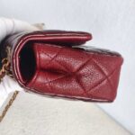 Chanel Paris-Salzburg CC Eyelet Red Patent Leather/Goatskin with Antique Gold Hardware #GUUYR-4 - Image 11