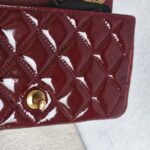 Chanel Paris-Salzburg CC Eyelet Red Patent Leather/Goatskin with Antique Gold Hardware #GUUYR-4 - Image 10