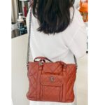 Chanel Riviera 2way-Bag Brick Brown Grained Calfskin with Ruthenium Hardware #GUUTU-1 - Image 46