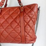 Chanel Riviera 2way-Bag Brick Brown Grained Calfskin with Ruthenium Hardware #GUUTU-1 - Image 8