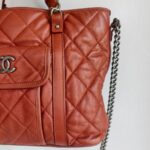 Chanel Riviera 2way-Bag Brick Brown Grained Calfskin with Ruthenium Hardware #GUUTU-1 - Image 5
