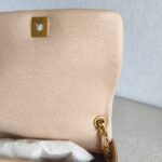 Chanel Therapy Flap Bag Peach Pink Grained Calf Leather with Gold Hardware #GUUSK-1 - Image 21