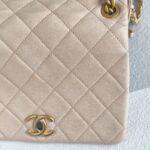 Chanel Therapy Flap Bag Peach Pink Grained Calf Leather with Gold Hardware #GUUSK-1 - Image 5
