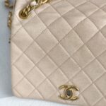 Chanel Therapy Flap Bag Peach Pink Grained Calf Leather with Gold Hardware #GUUSK-1 - Image 4