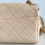 Chanel Therapy Flap Bag Peach Pink Grained Calf Leather with Gold Hardware #GUUSK-1 - Image 7