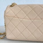 Chanel Therapy Flap Bag Peach Pink Grained Calf Leather with Gold Hardware #GUUSK-1 - Image 6