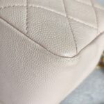 Chanel Therapy Flap Bag Peach Pink Grained Calf Leather with Gold Hardware #GUUSK-1 - Image 13