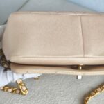 Chanel Therapy Flap Bag Peach Pink Grained Calf Leather with Gold Hardware #GUUSK-1 - Image 10