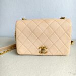 Chanel Therapy Flap Bag Peach Pink Grained Calf Leather with Gold Hardware #GUUSK-1 - Image 2