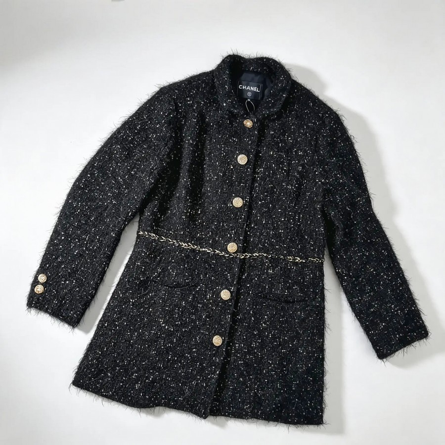 Chanel Tweed Jacket Size 40 #GUUUU-1