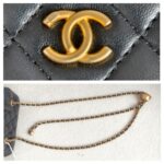 Chanel Vanity Case Pearl Crush Black Lambskin with Gold Hardware #GUUYR-3 - Image 17