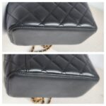 Chanel Vanity Case Pearl Crush Black Lambskin with Gold Hardware #GUUYR-3 - Image 12