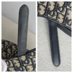 Dior Saddle Bag with Strap Blue with Canvas/Leather and Gold Hardware #GUUOO-1 - Image 22