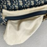 Dior Saddle Bag with Strap Blue with Canvas/Leather and Gold Hardware #GUUOO-1 - Image 27