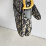 Dior Saddle Bag with Strap Blue with Canvas/Leather and Gold Hardware #GUUOO-1 - Image 9