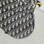 Dior Saddle Bag with Strap Blue with Canvas/Leather and Gold Hardware #GUUOO-1 - Image 6