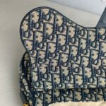 Dior Saddle Bag with Strap Blue with Canvas/Leather and Gold Hardware #GUUOO-1 - Image 17