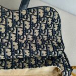 Dior Saddle Bag with Strap Blue with Canvas/Leather and Gold Hardware #GUUOO-1 - Image 18