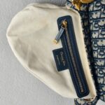 Dior Saddle Bag with Strap Blue with Canvas/Leather and Gold Hardware #GUUOO-1 - Image 25