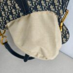Dior Saddle Bag with Strap Blue with Canvas/Leather and Gold Hardware #GUUOO-1 - Image 29