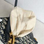 Dior Saddle Bag with Strap Blue with Canvas/Leather and Gold Hardware #GUUOO-1 - Image 30